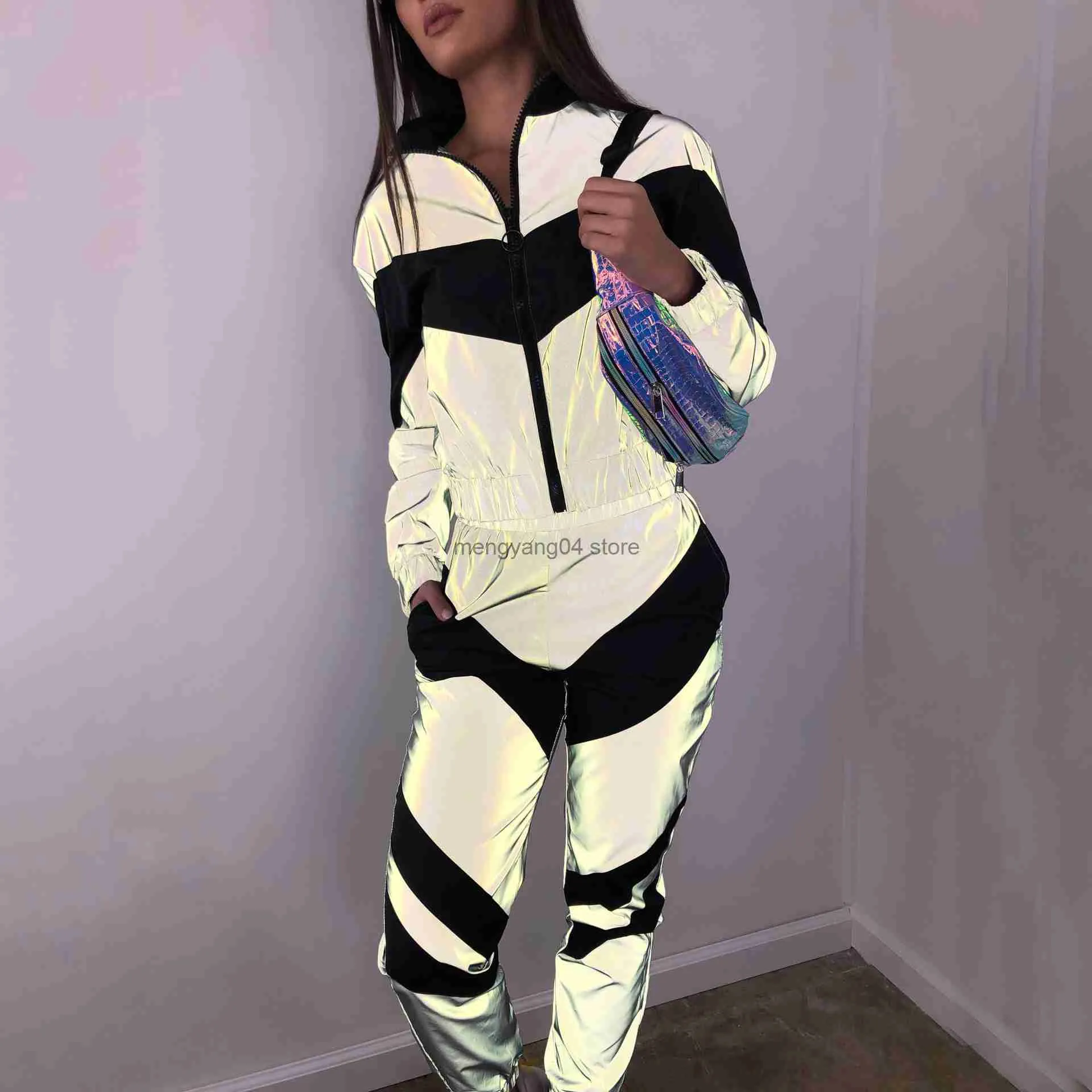 Reflective womens tracksuit outlet