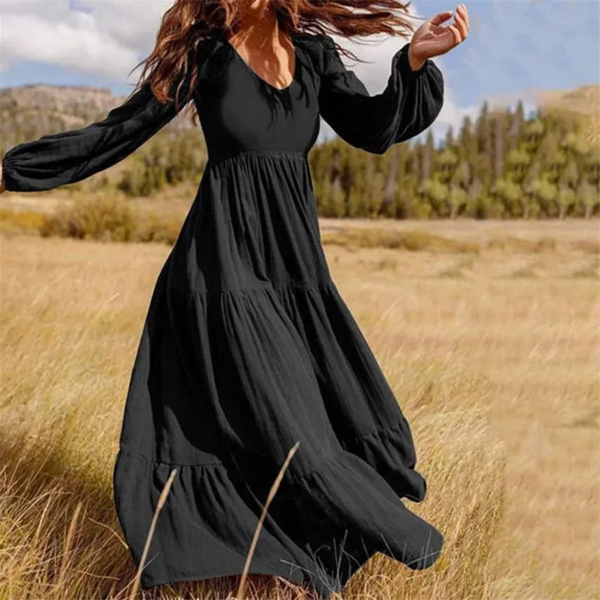 sachin and babi light blue dress Casual Long Sleeve Wrap Dress Emerald Green Summer Dress Black 100% Linen  Multiway Wrap Dress – Aulieude main image 0