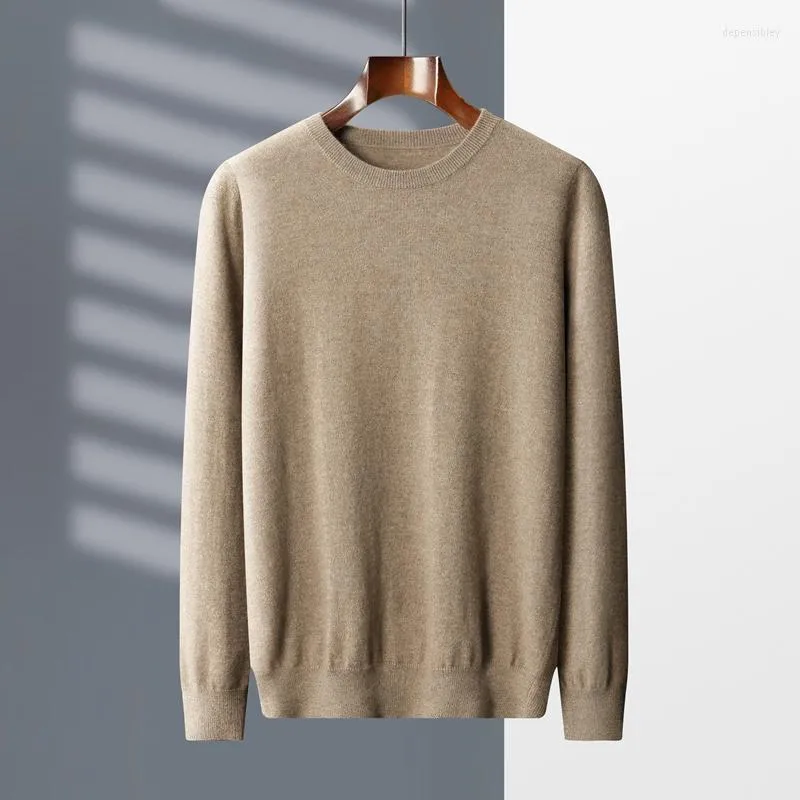 Mens Sweaters MVLYFLRT Spring And Autumn Men S Round Neck Long