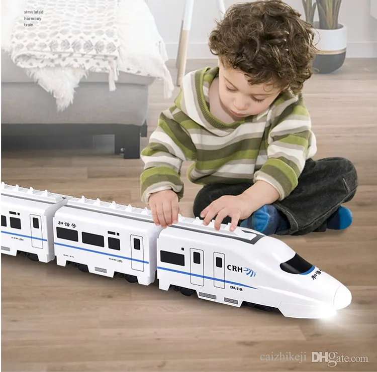 Toys Universal Toys elétricos Conjunto de trem Small Train Toys Toys Boys 'High Speed ​​Rail Toys Toys de Natal Train Bullet Train