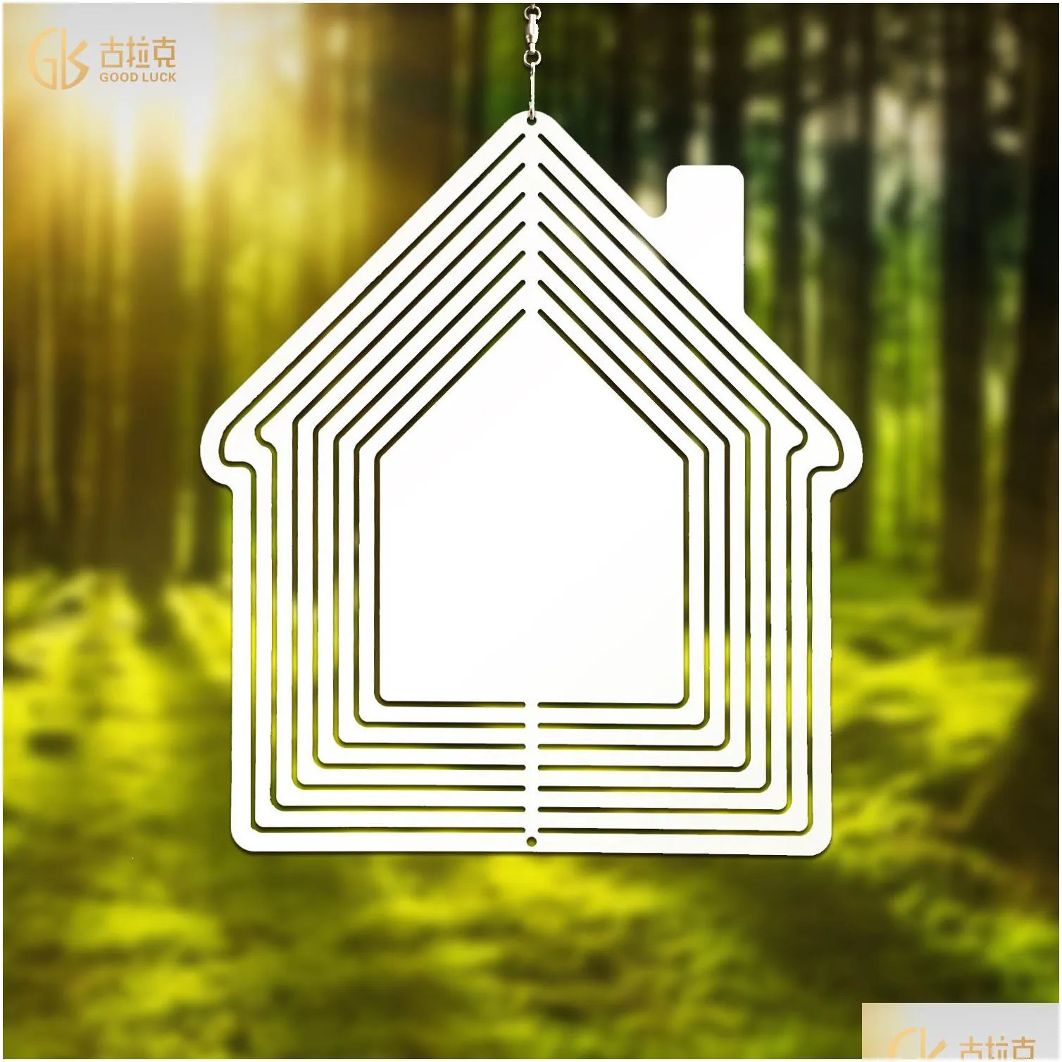 Wholesale 10 Inch Double Sided Printed Aluminum 3D Wind Spinner For Yard  And Garden Decor Aluminum Sublimation Ornaments With Metal Hanging Decors  Drop Delivery DH415 From Bdesybag, $4.44