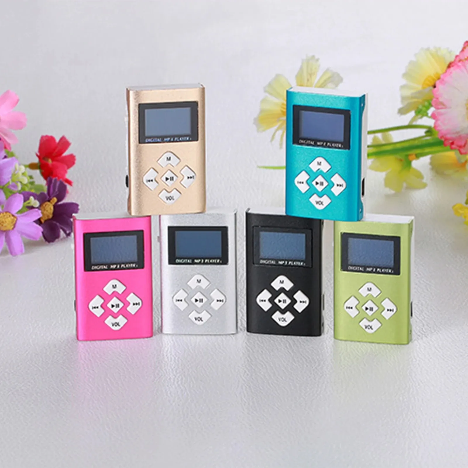 MINI MP3 Player USB Clip Music Players LCD -skärm Support 32GB Micro SD TF Card Sports Music Player Walkman In Stock