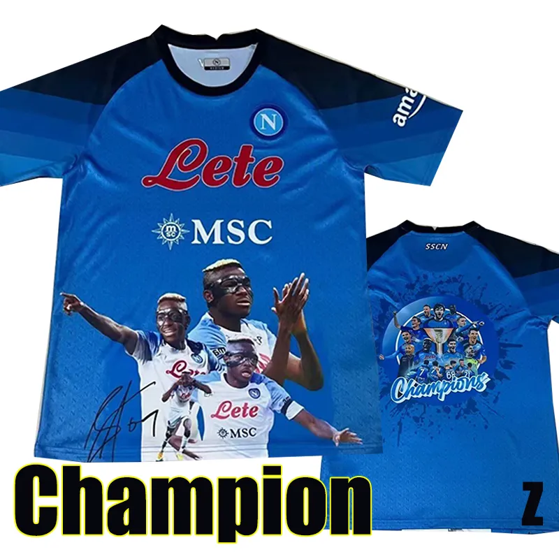 4XL 22 23 24 Napoli Soccer Jerseys Maglia Naples 2023 Face Game
