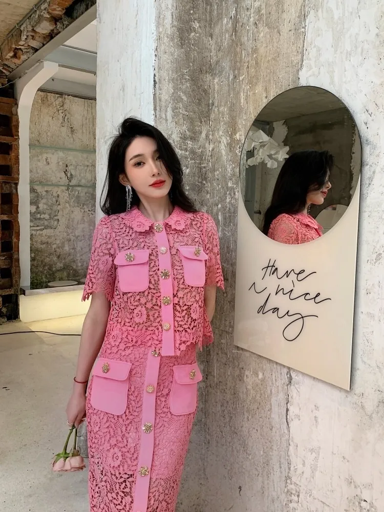 pink 2 piece dress Two Structured Hot 47606 gown showcases exquisite craftsmanship with its two Two-Piece Bridal Dresses | Perfect