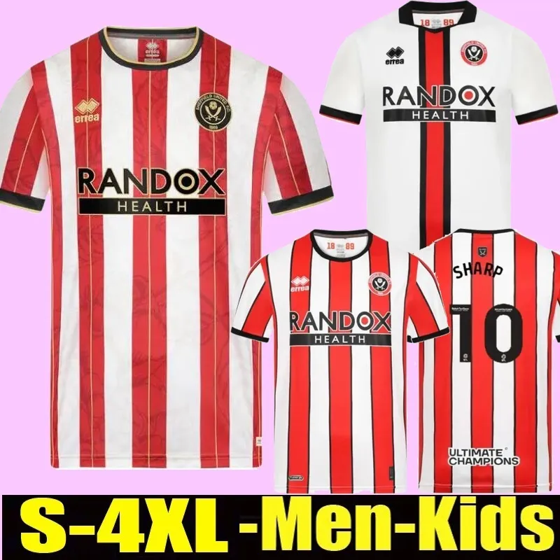 XXXL 4XL Sheffield Promotie Home Away Soccer Jerseys Sander Berge United John Egan Rhian Brewster Sharp Men Kids Football Shirt