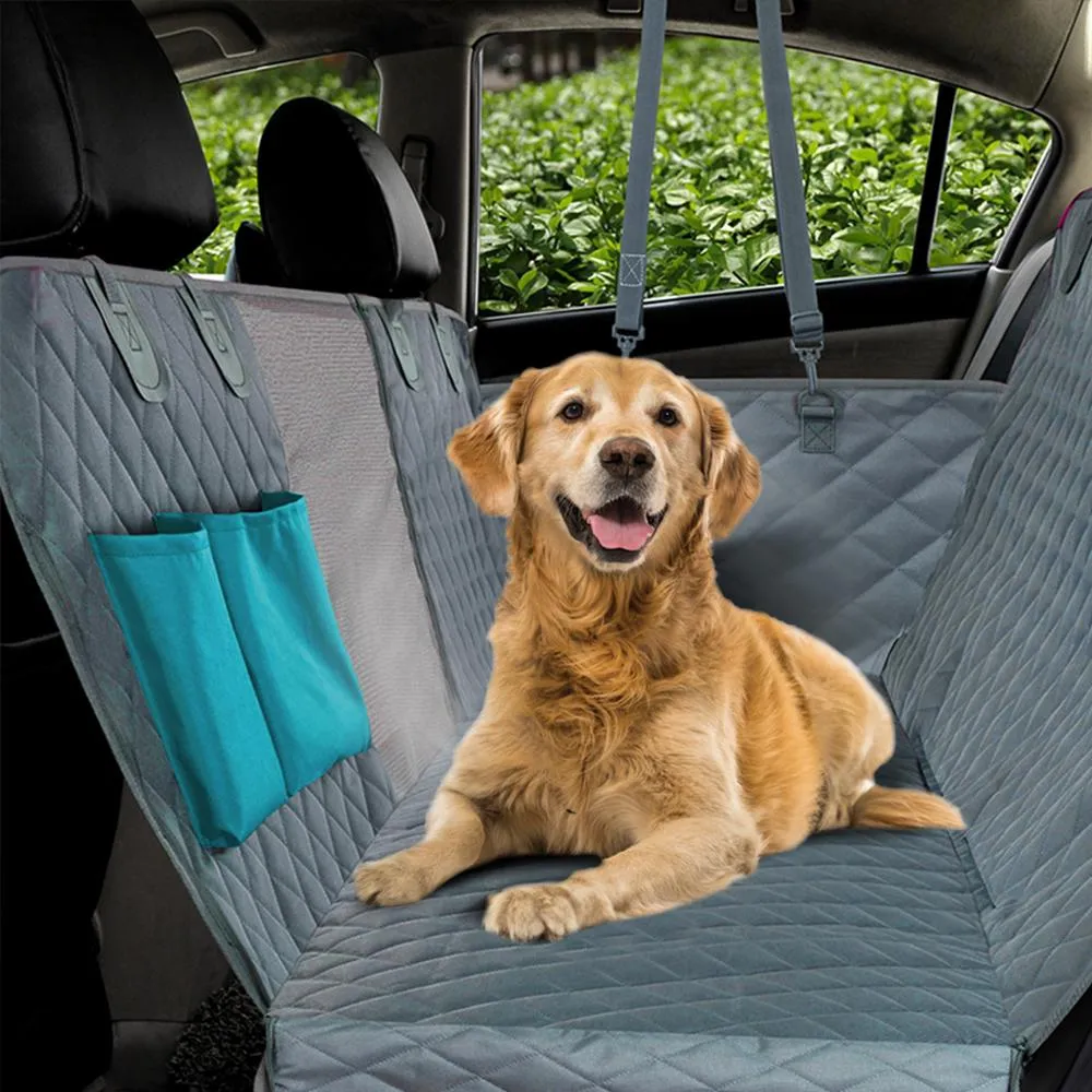 Pet carriers oxford fabric paw pattern car pet seat cover dog car back seat carrier waterproof pet mat hammock cushion protector hotsell