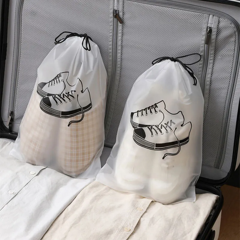 신발 보관 백이 사직 드로 스트링 자루 방수 방수 먼지 가력 가정용 주최자 휴대용 환경 저장 핸드백 LT0016A