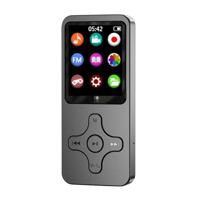 Mini-MP3-MP4-Player, 1,8-Zoll-LCD-Bildschirm, Bluetooth-Lautsprecher, HiFi-Musik-Player, tragbarer Walkman mit FM-Radio-Aufnahmestift, E-Book