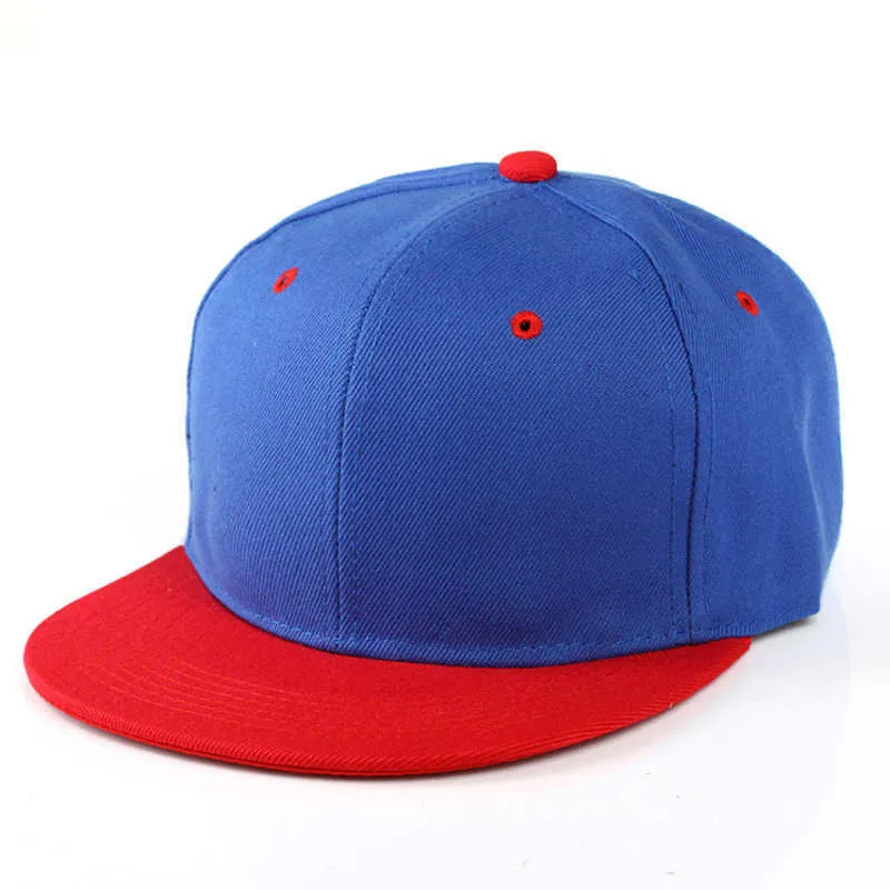 Snapbacks Hat Snapback Classic Flat Tone Berretto da baseball Cappelli Hip Hop Tinta unita bianca Taglia cappello regolabile Informazioni di base P230512