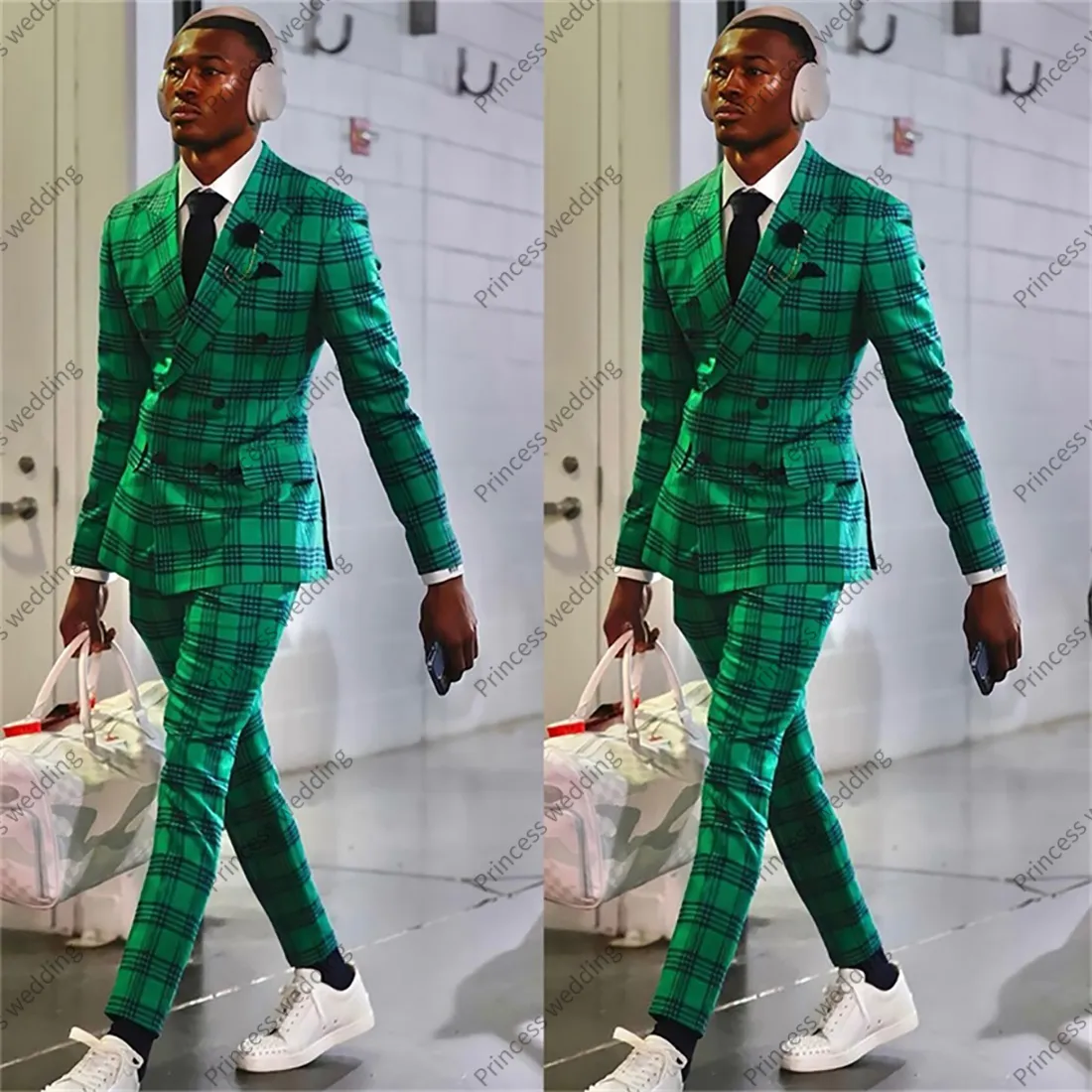 Blazer Uomo Slim Fit A Scacchi – Giacca Da Lavoro Formale Con Un Bottone, Elegante E Moderno