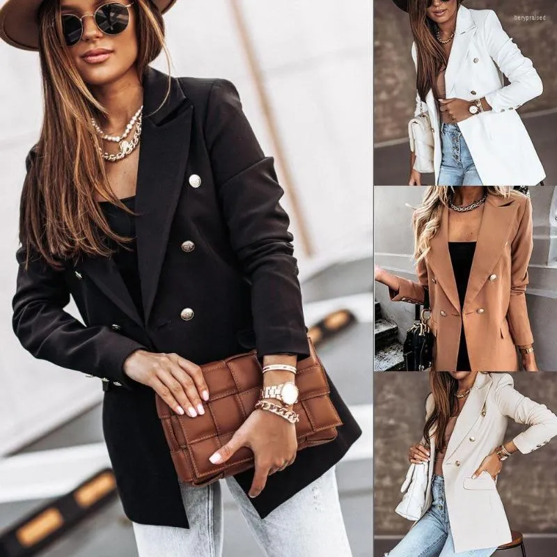 Blazer noir double boutonnage outlet femme