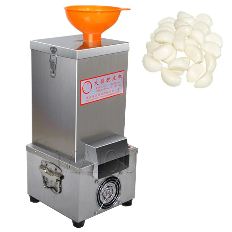 180W Garlic Peeling Machine Electric Peeler Stainless Steel Grain Separator Restaurant Barbecue Commercial Home Use