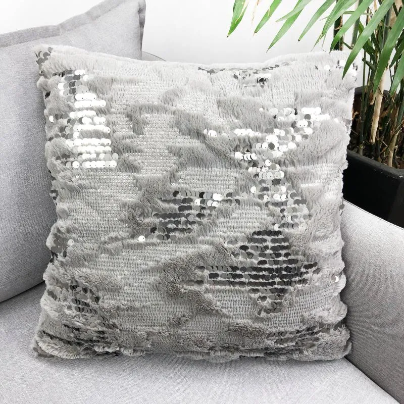 Pillow Ly Designed Plush Sequin Covers Sofa Throw Gray Throw Pillows For Home Decoration From Showlovee 28.2 DHgate.Com
