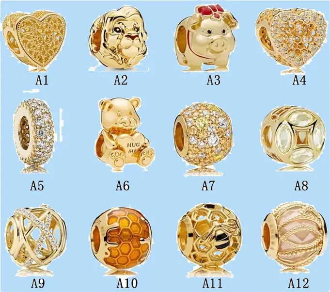 925 miçangas prateadas encantos de pandora charme amor dourado galáxy mel hoel de coração oco de coração