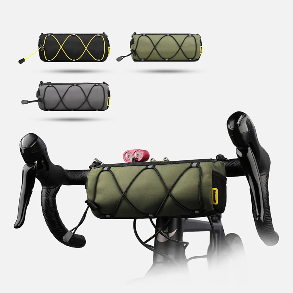 Panniers Bags Rhinowalk Bicycle bag Large Capacity Handlebar Bag Cycling Frame Front Tube Cycling Bag Portable Handlebar Bag Bike Accessories 230511