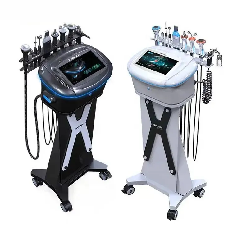 10 en 1 cautérisation ultrasons sous vide Spray galvanique Machine faciale masseur équipement de beauté multifonctionnel du visage