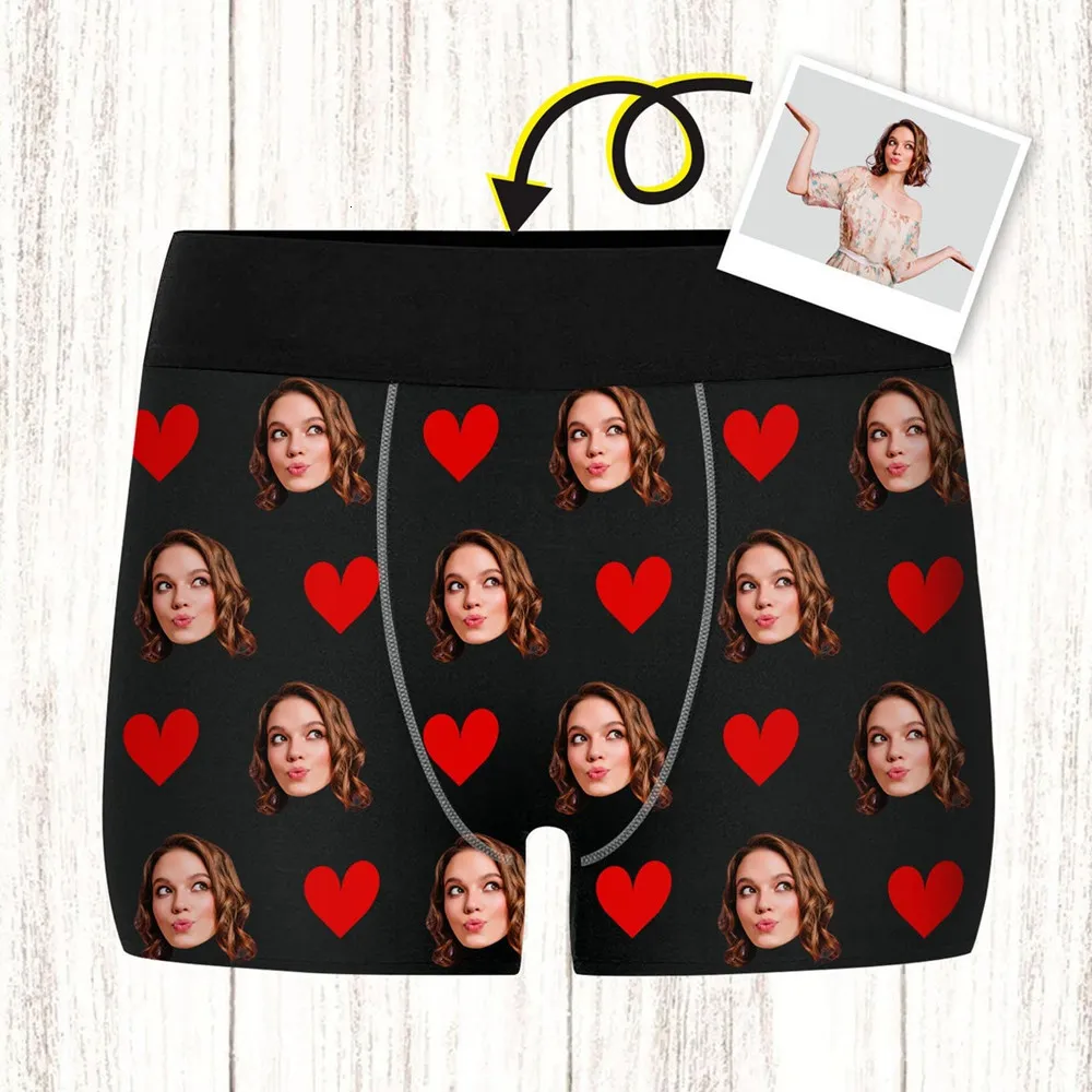 Party Favor Personalized Face Com Po Underwear Custom Heart Boxer Briefs Men  Gift For Husband Anniversary For Dad 230512 From Xianstore08, $16.31