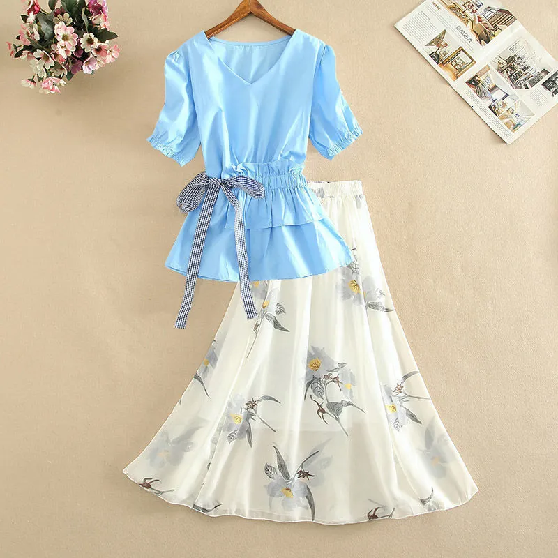 dress and shirt set Game Day Set 100% Cotton Two-Piece Outfit with Pockets