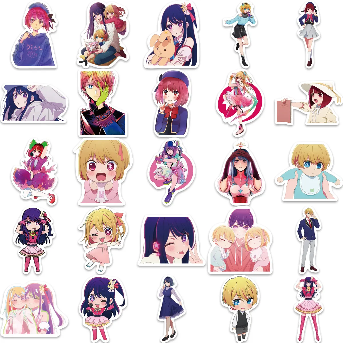 thumbnail image 2 of 50pcs Anime Stickers Waterproof Vinyl Stickers Decals For Laptops 2 of 10