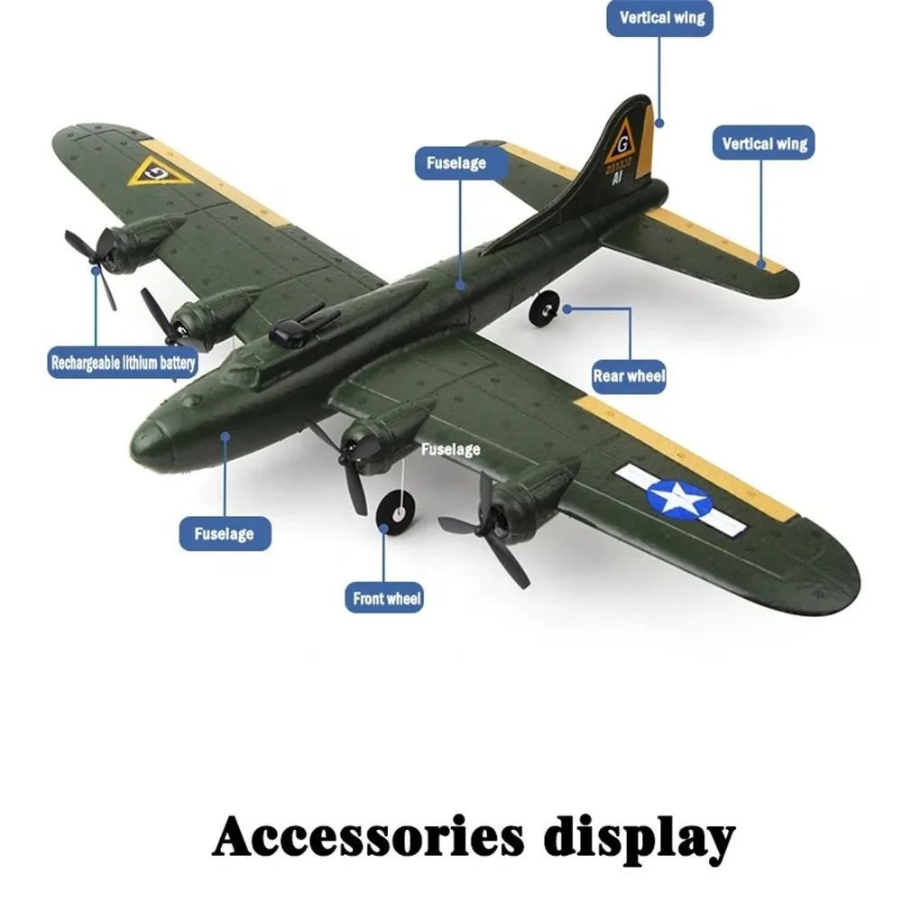 FX817 B17 Electric RC Airplane With Fixed Wing 2.4GHz Glider EPP
