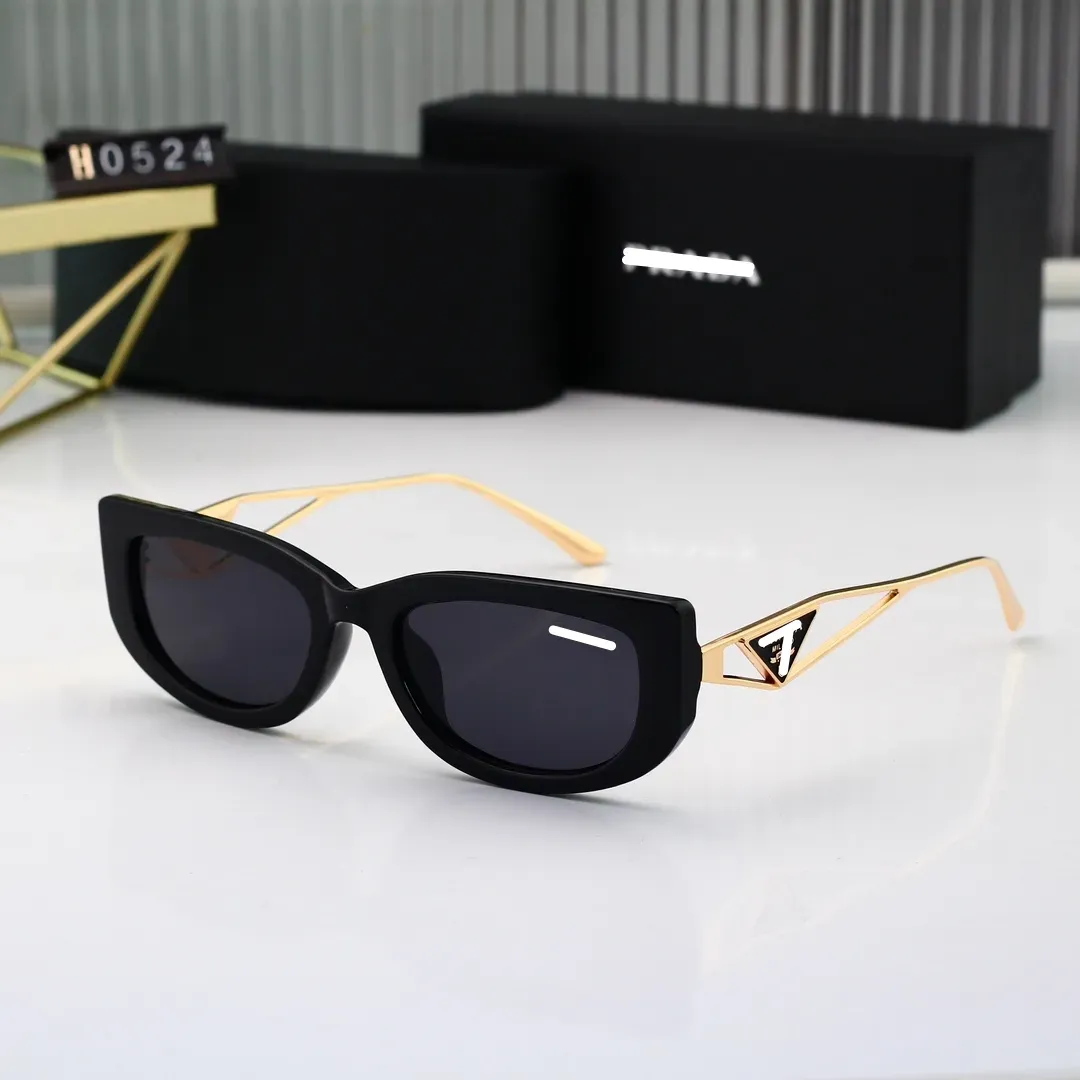 Topp lyxiga solglasögon Polaroid Lens Designer Womens Mens Goggle Senior Eyewear for Women Eyeglasses Frame Vintage Metal Letter Logo P Sun Glasses OS0524