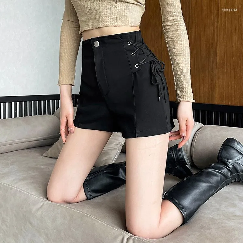 Korean Fashion High Waisted Bandage Booty Running Shorts Women For Women  Casual, Cute, And Sexy Outerwear Clothing From Fjlongbida, $16.54