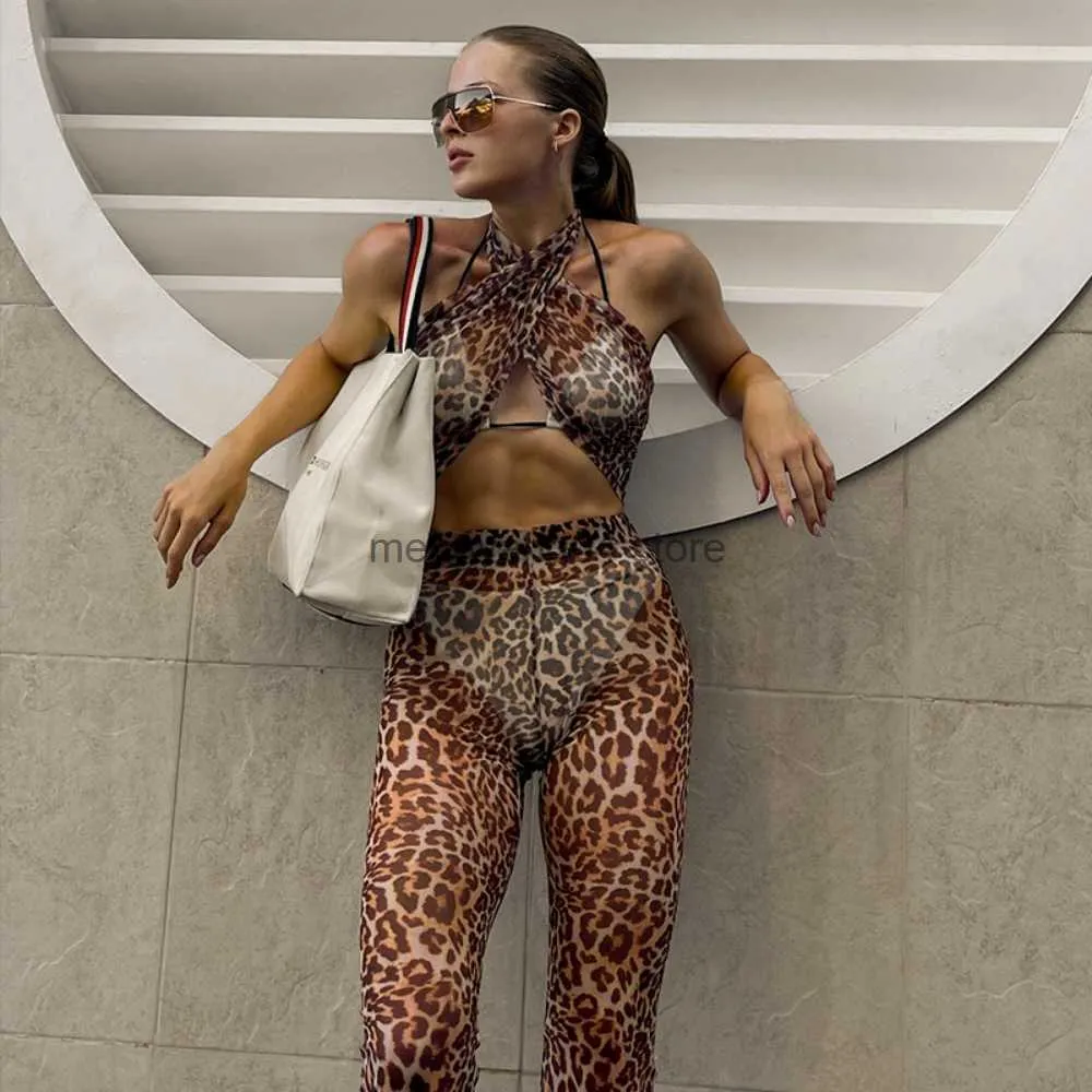 Mesh leopard leggings hotsell
