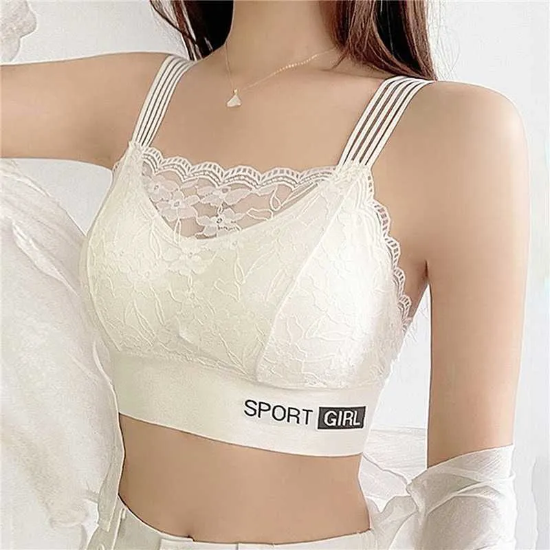 Bras 2023 Summer Bras Bras Women Seksowne bielizny koronkowe mosiądzki pchaj bieliznę Kobietowe Intymaty V Back Bralette Sport Bra P230512