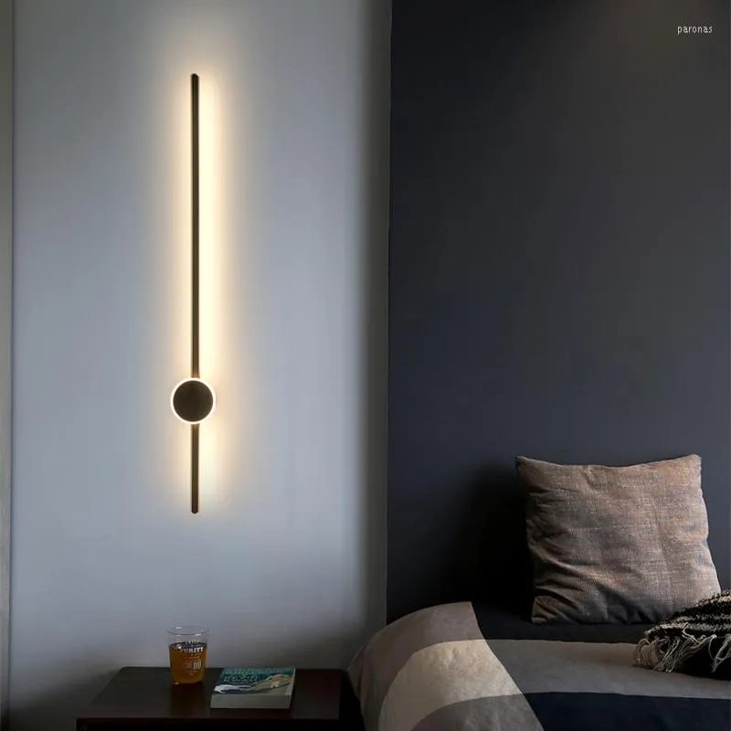 Lampada da parete Moderna Applique Illuminazione a LED Decorazioni per interni per la casa Lunga per soggiorno / camera da letto Lampada nordica