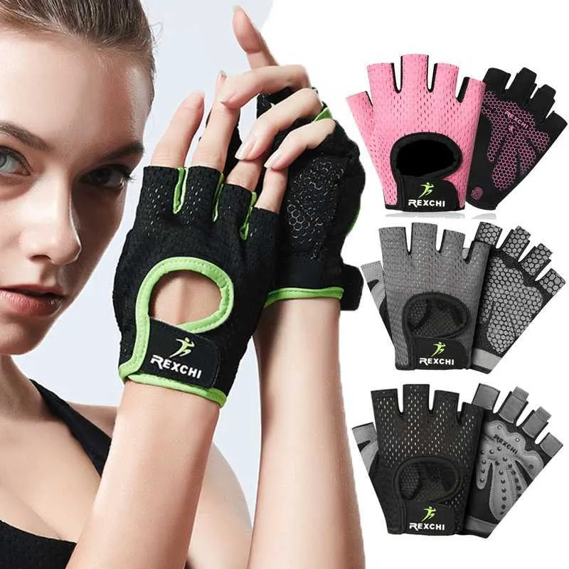 Gants de sport gants de fitness respirant gym haltérophilie yoga musculation entraînement sport mince antidérapant demi-doigt gants de cyclisme équipement P230512