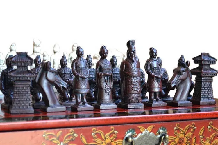 Terracota Clássicos Guerreiros Chineses Tabuleiro De Xadrez De