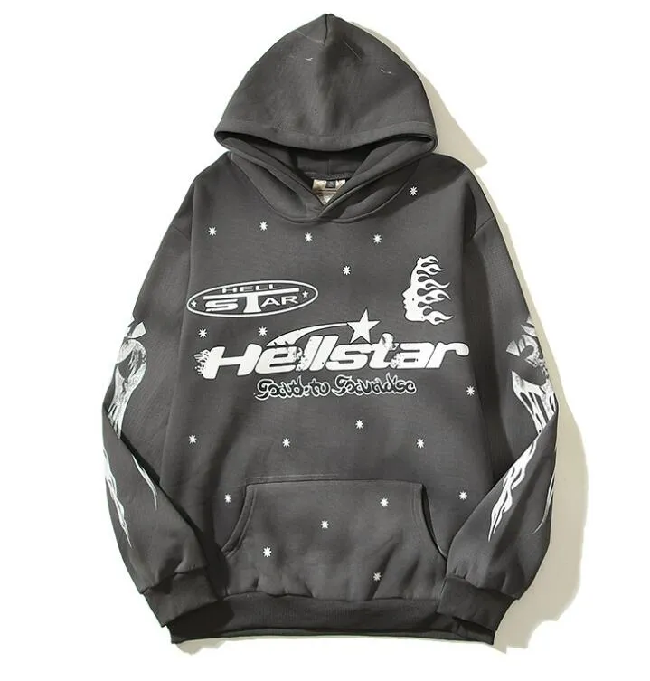 hellstar vintage hoodies pour hommes femmes Sweatshirts à capuche flamme designer à capuche manteau à manches longues