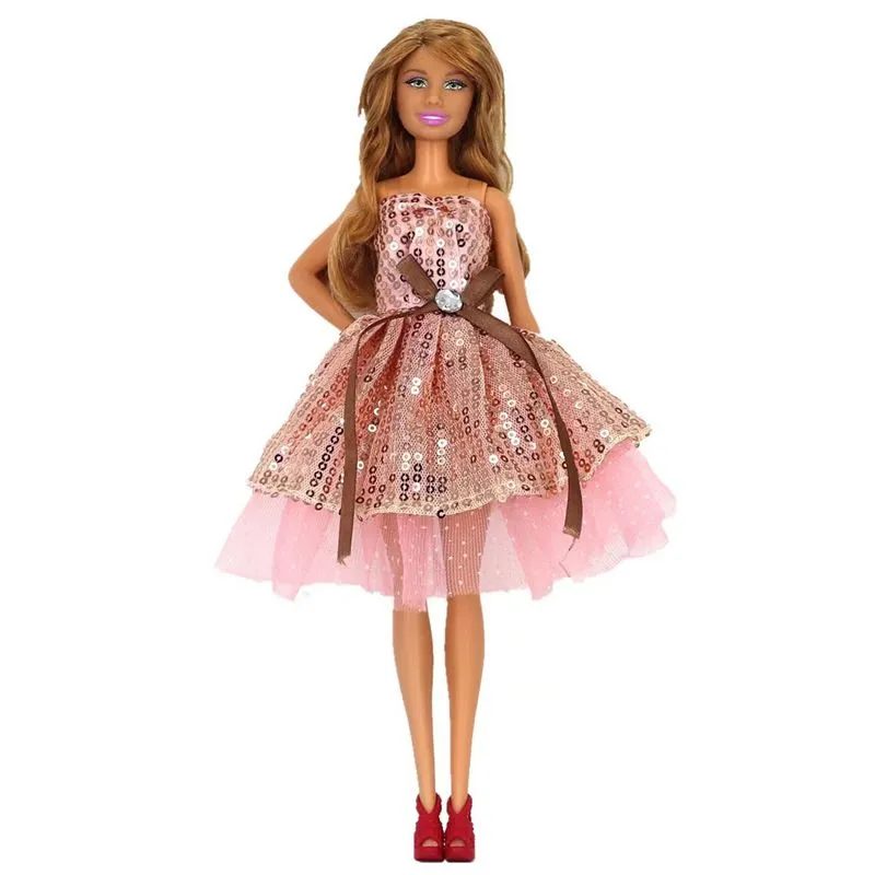 Kawaii Fashion Doll Clothes Set 6 Cute Jewelry With Pink Dress For Kids,  Fast Shipping Perfect For Barbie DIY Childrens Game And Best Present From  Qsmartoy, $8.83
