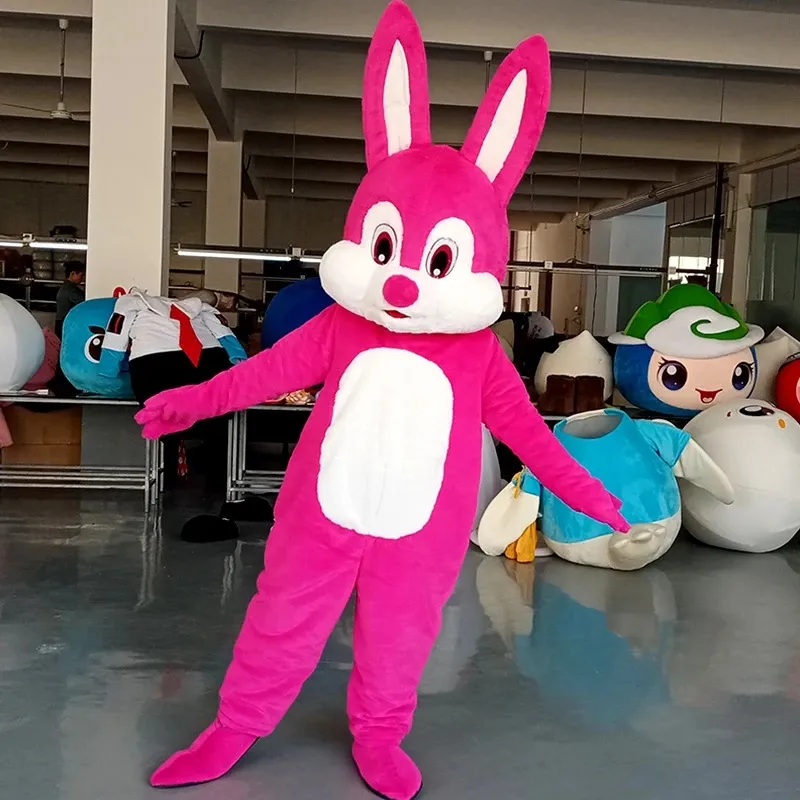 Halloween Rose Rabbit Mascot Costumes Cartoon Mascot Apparel Performance Carnival Adult Size Promotional Advertising Clothings