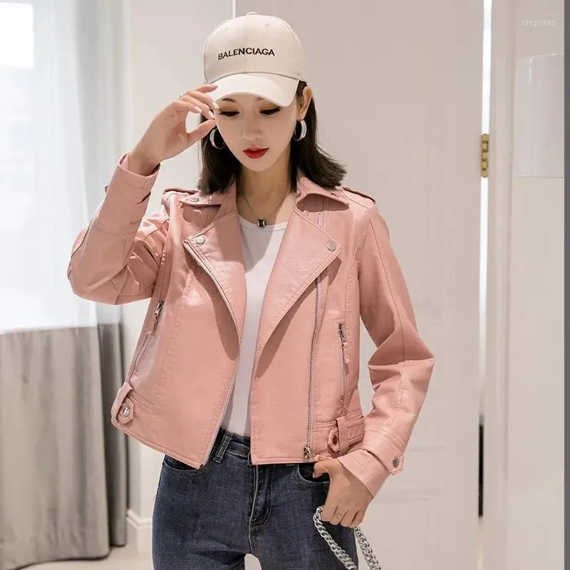 Chaqueta De Cuero De Talla Grande Para Mujer Chaqueta De