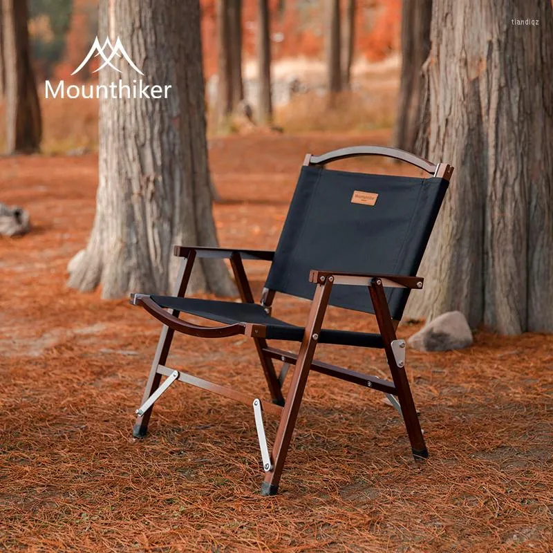 Camp Furniture MountainHiker Outdoor Camping impreza samodzielnie jazda piknik przenośny odłączany szkic niskie rozkładane krzesło z litego drewna składanie drewna