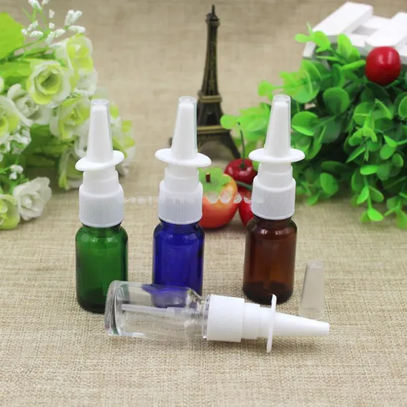 10 ml buntes Glas-Nasenspray, PET-Sprühflasche, Plastikflasche, Make-up-Flüssigkeits-Dosierwerkzeug mit dem Sprühwerkzeug im Werksverkauf