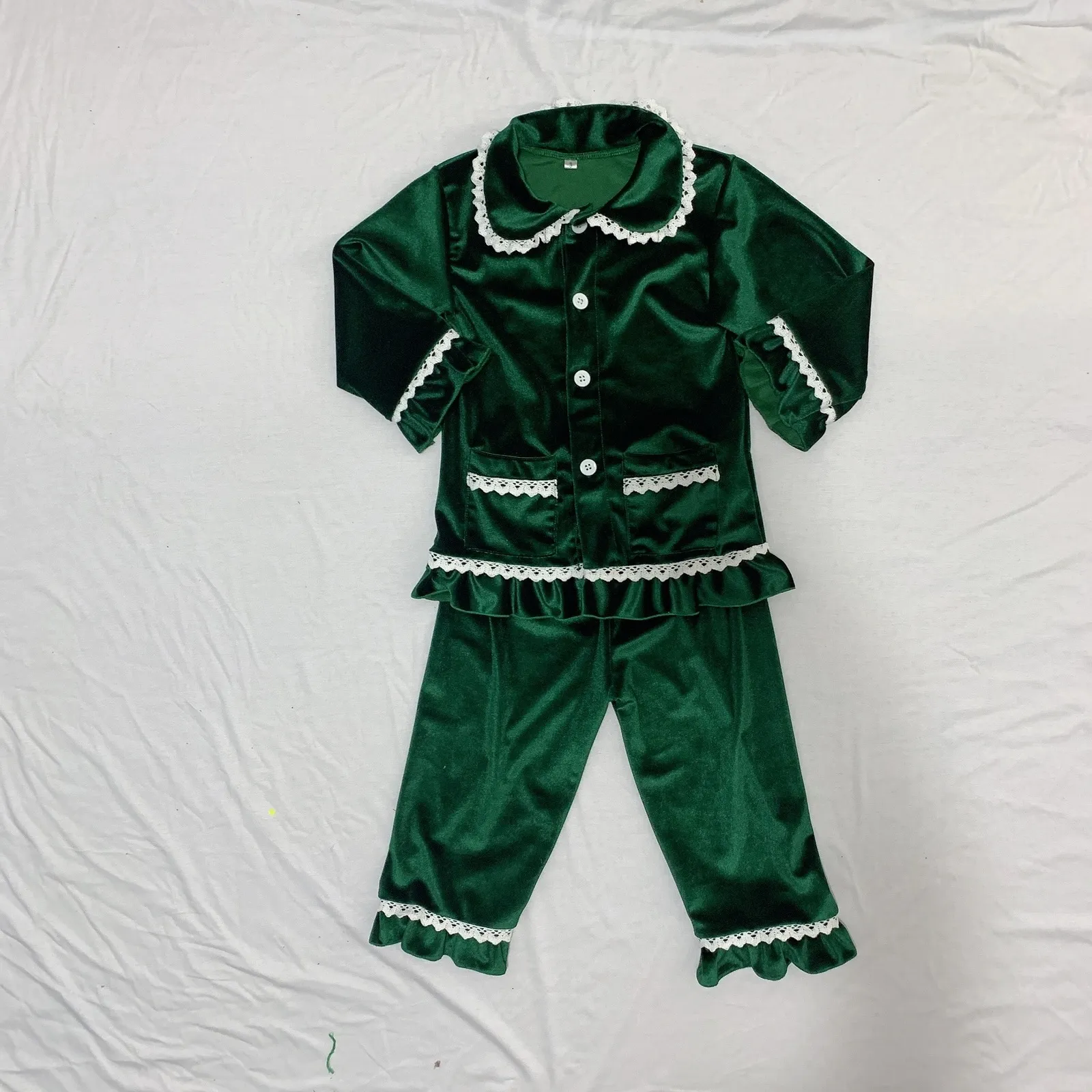 Green velvet pyjamas store