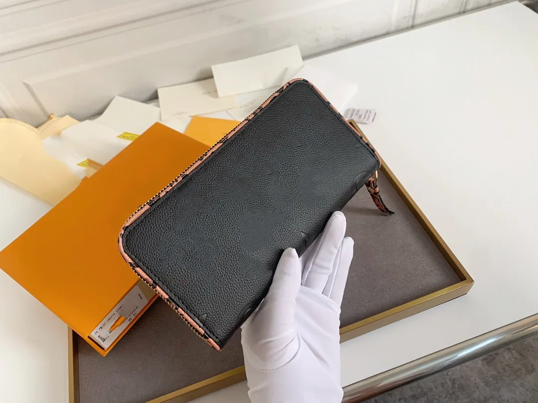 New Fashion high quality Designer Wallet Luxury Original Women's Leather Bag High Quality Classic Zipper Design Girls' Wallet Original Box Digram Clip M80680