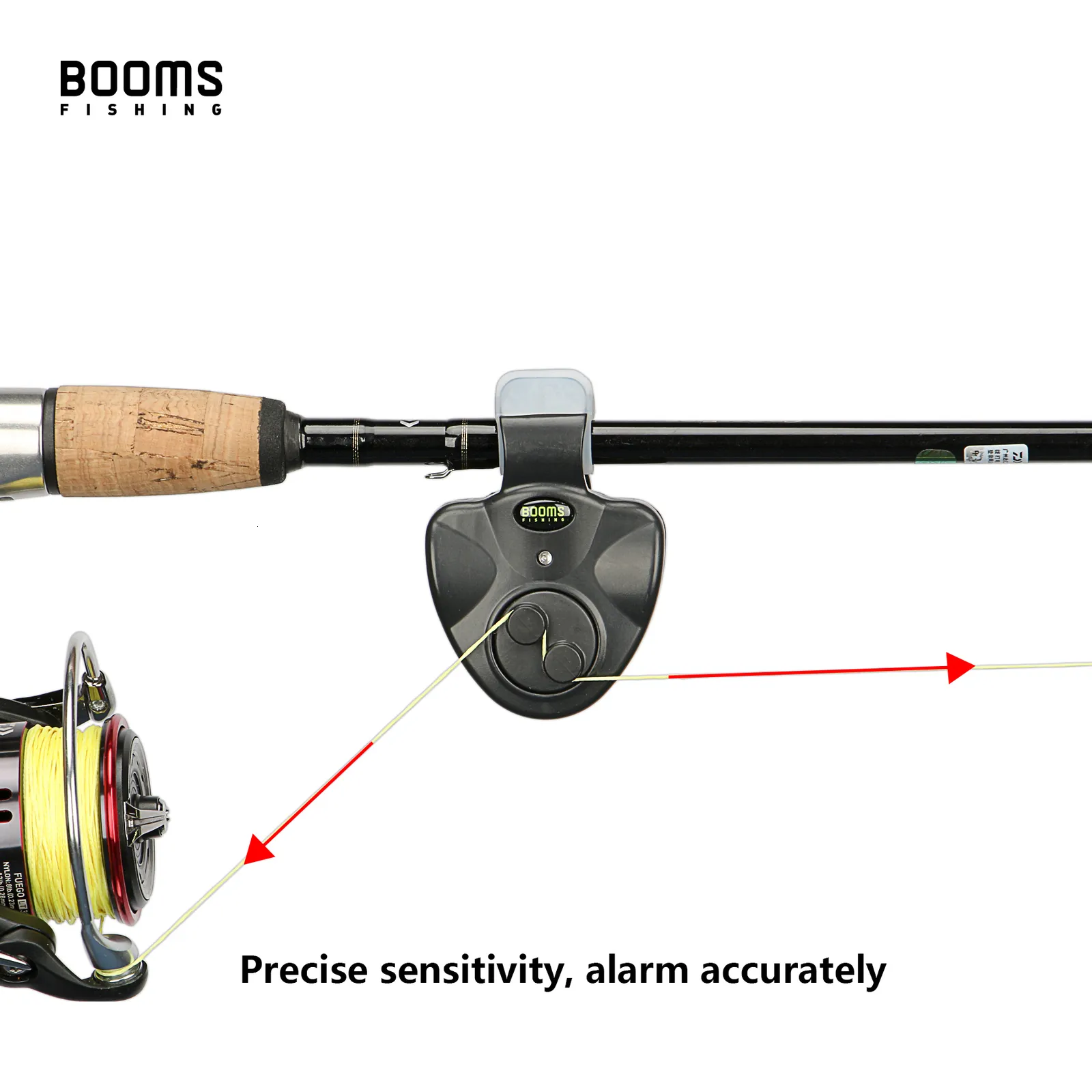 Fishing Accessories Booms E01 Fish Bite Alarm Electronic Buzzer On Rod With Loud  Siren Daytime Night Indicator LED Light 230512 From Diao09, $9.68