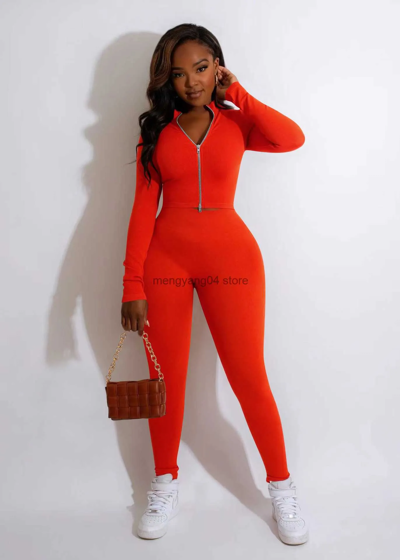 Red crop top and pants set best sale
