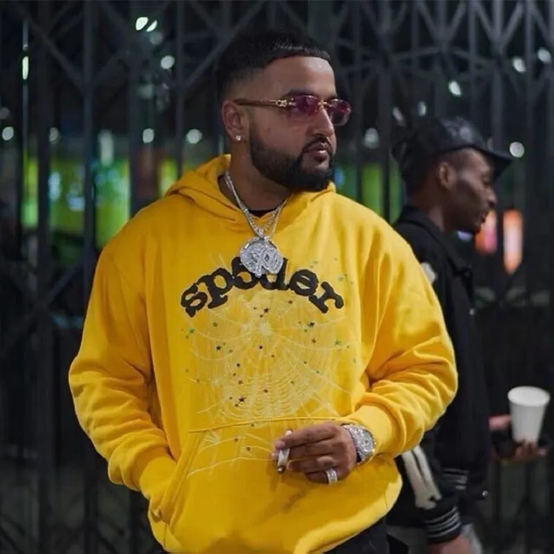 Yellow spider hoodie hotsell