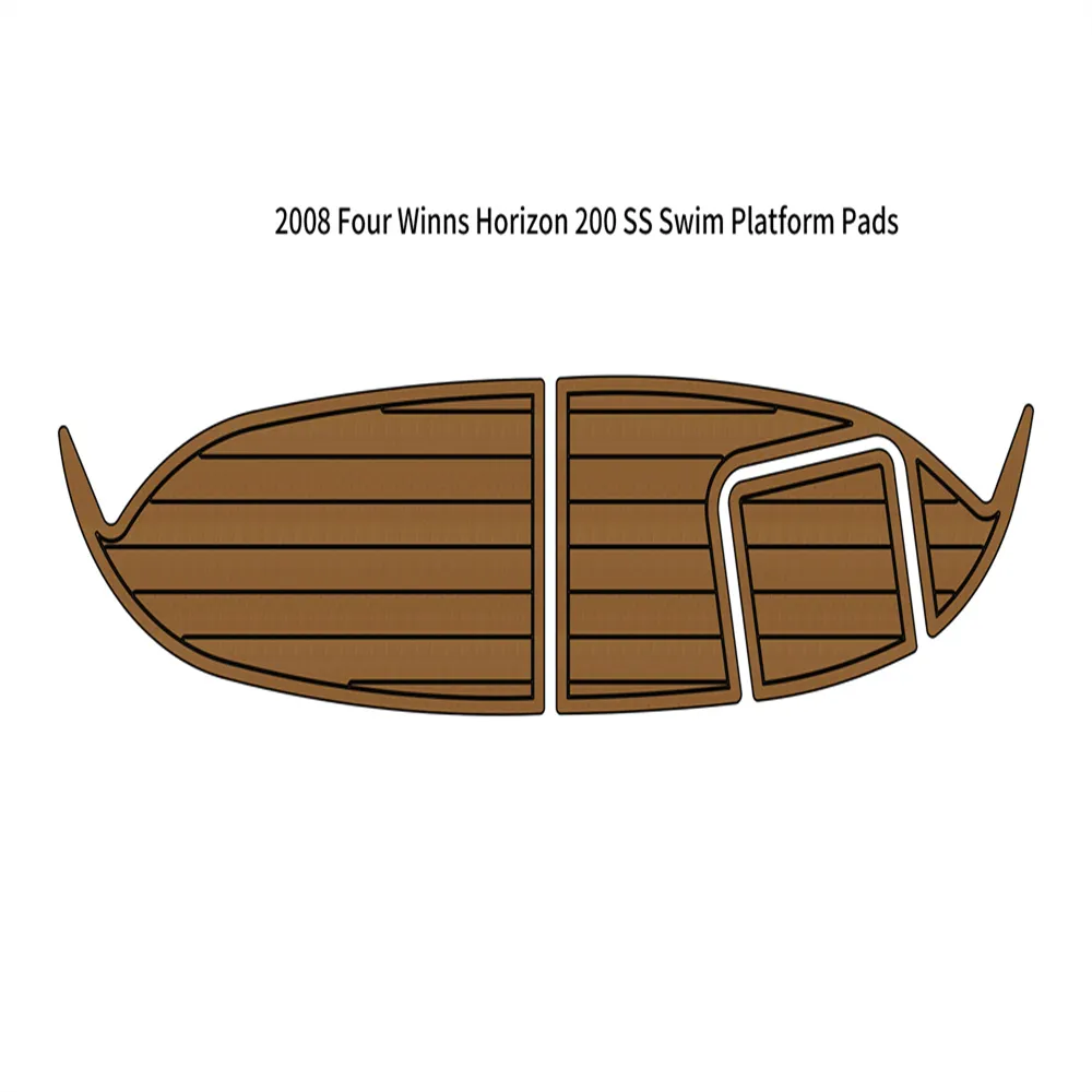 2008 Four Winns Horizon 200SS Badeplattform für Boote, EVA-Schaum, Teakdeck-Bodenmatte