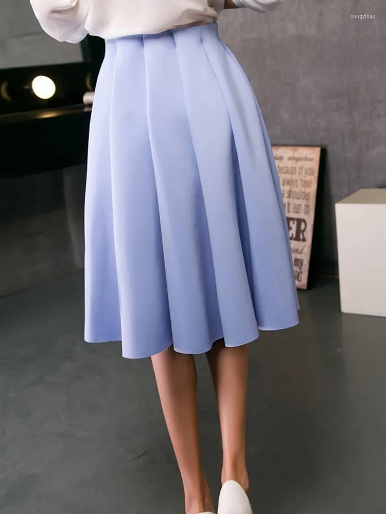 Blue pleated online skirt 5xl