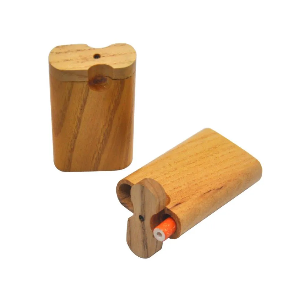 喫煙パイプ新しい木製の煙パイプは小さく、便利で、掃除が簡単です。ピーチウッドタバコボックス