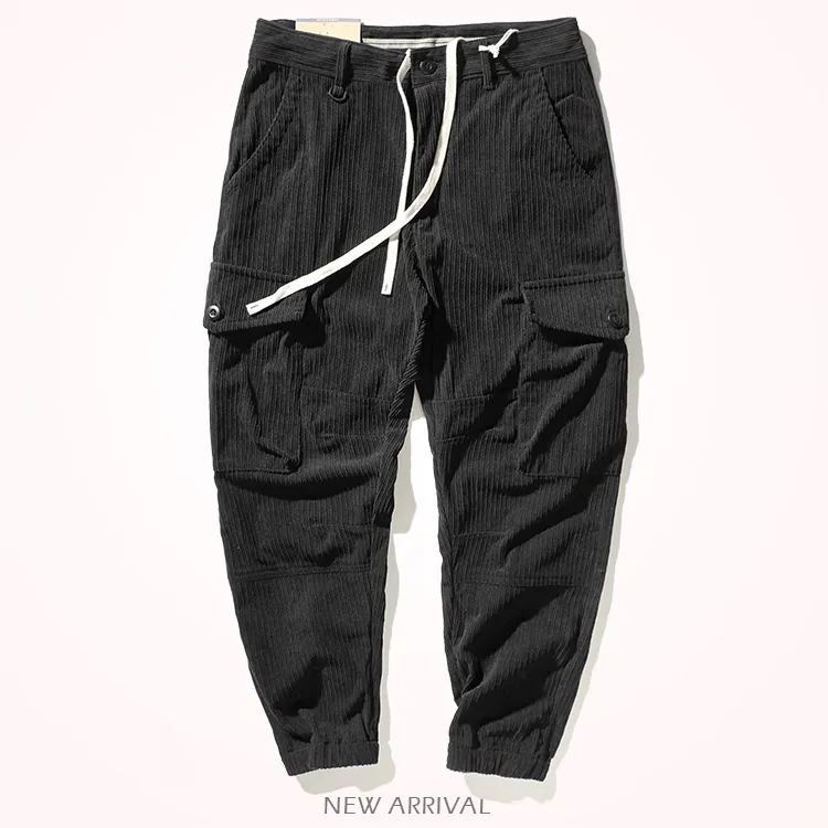 Pantalon Homme Velours Cotelé Pantalon En Velours Côtelé Pour Hommes - Beige - Style Safari - Multi Pantalon Double Polaire Homme