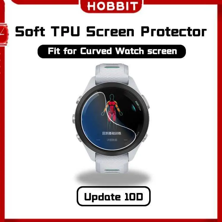 For Garmin Forerunner 965 265 265S SmartWatch Ultra Slim Clear Soft TPU Film Screen Protector Not Tempered Glass