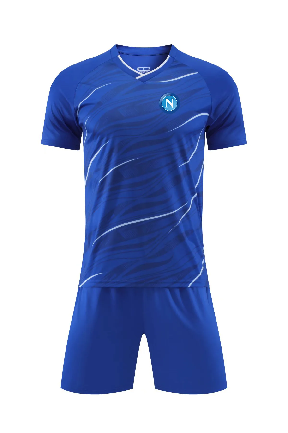 S.S.C. Napoli Fatos de treino masculino crianças verão lazer esporte manga curta terno esportes ao ar livre jogging camiseta