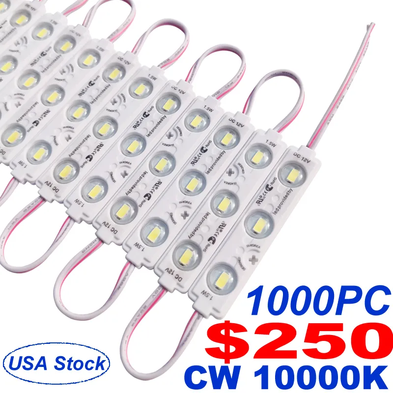 Buy 12V 2W Bright Warm White Color Waterproof LED Module pack of 50pcs