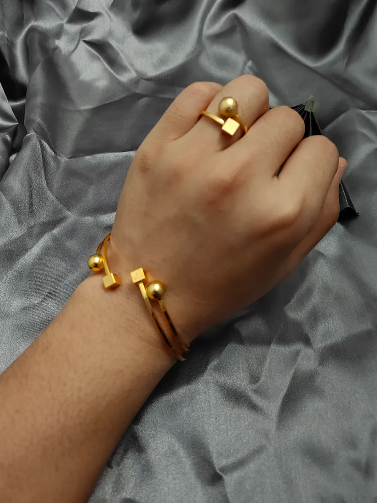 Bedelarmbanden 24k kraal goud kleurbanden voor vrouwen